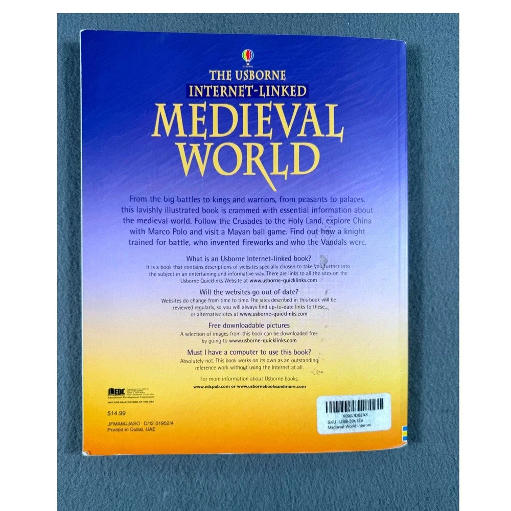 Usborne Internet-Linked Medieval‎ World History Homeschool Educational Learning